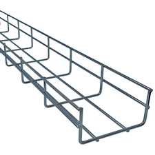 Electriduct Wire Mesh Cable Tray Straight Sections - Zinc Plated Steel