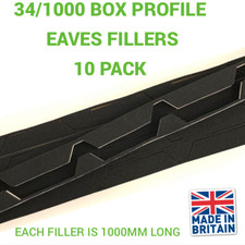  34/1000 Box Profile Foam Fillers / Eaves / Infills Roofing Sheets (10 pairs)