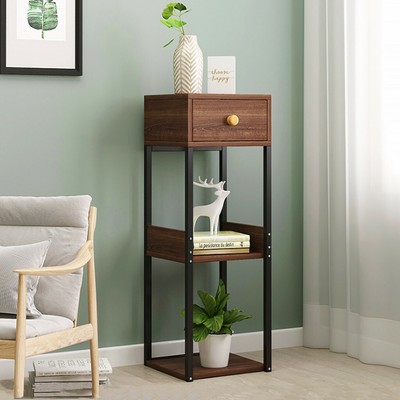 3 Tier Corner Shelf Storage Display Rack Home Bookcase Wall Office