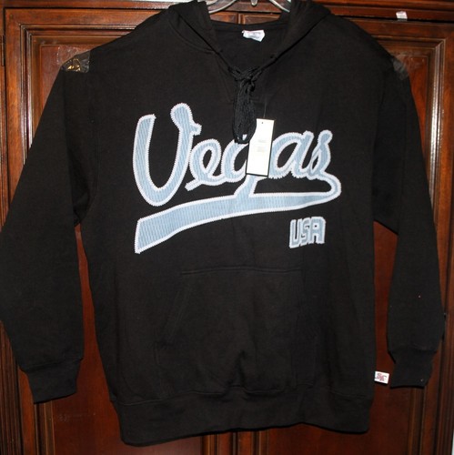 NEW Blk HOODIE Sweatshirt VEGAS USA Mens XL Hockey SportCo Authentic/DC Classics