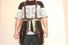 Medieval Tasset Belt Viking Knight Leg Armor Leather Skirt LARP Cosplay Costume