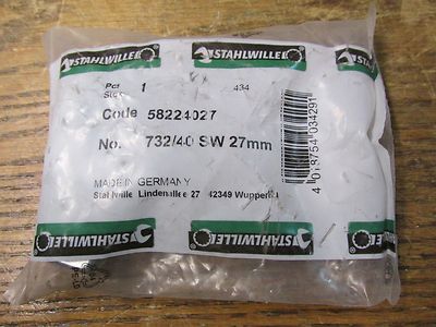 NEW NOS Stahlwille 58224027 732/40 Ring Insert Tool 27mm