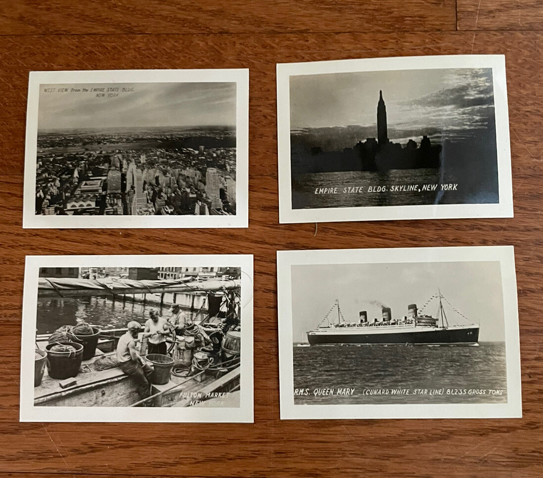 Lot of 11 Vintage Black & White Cards Photos New York City