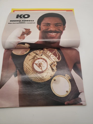 KO - The Knockout Boxing Magazine - Newsstand, No Label 1984,E.Pedroza Pinup inc - 画像7/7