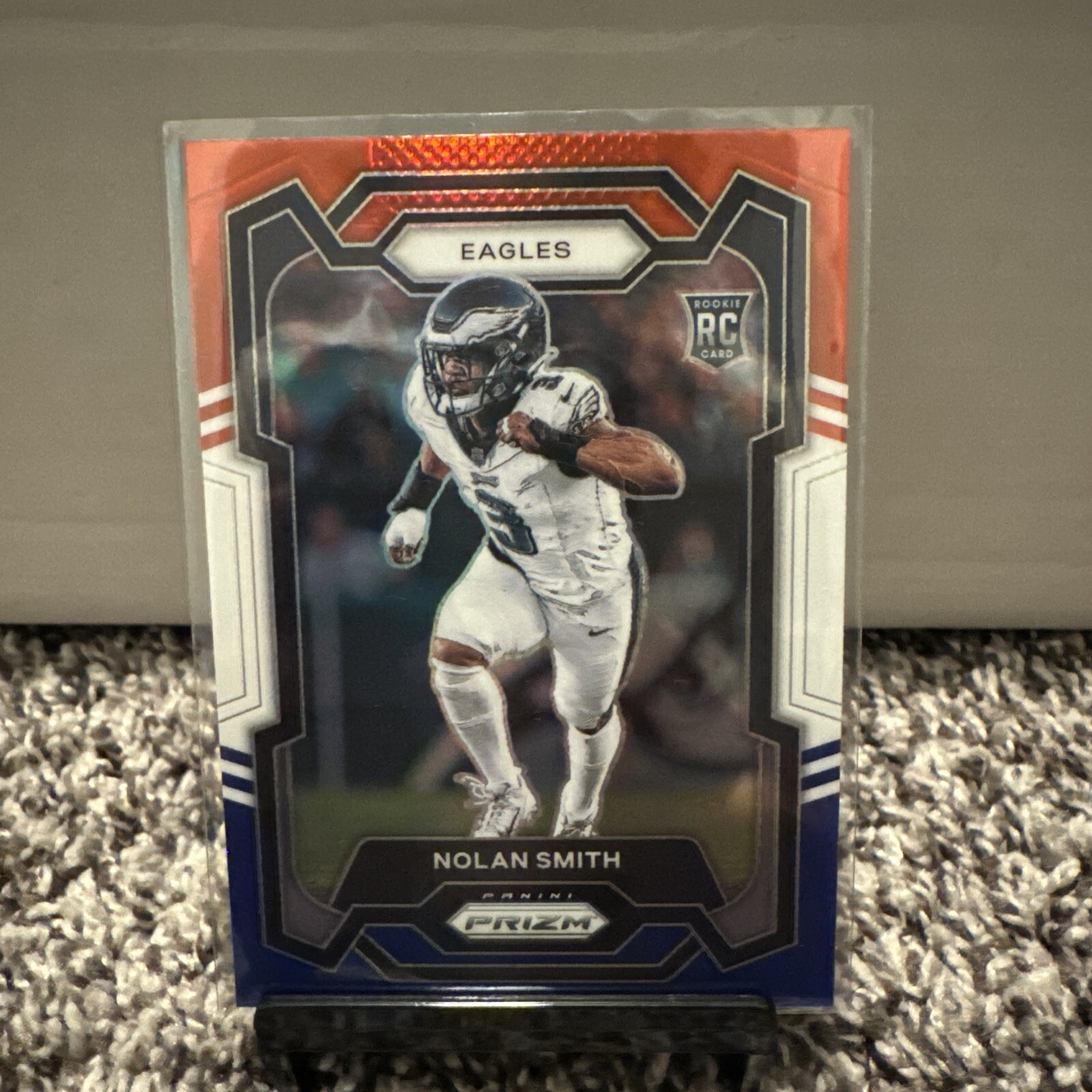 2023 Panini Prizm NOLAN SMITH Red White Blue RC Rookie #382 Eagles