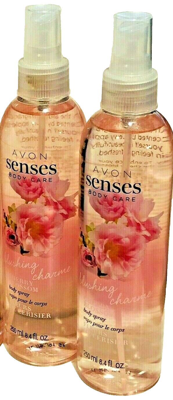 AVON NATURALS BODY SPRAY CHERRY BLOSSOM -8.4 OZ -#2 PIECES- FREE SHIPPING