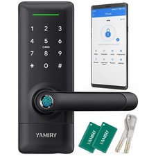 Smart Door Lock, Biometric Fingerprint, Keyless Entry, App Control, 6 Ways to...