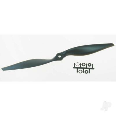 APC 12 x 8 dünner elektrischer Propeller, mit Kardanwellenadapterringen.