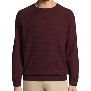 men's burgundy crew neck sweatshirt