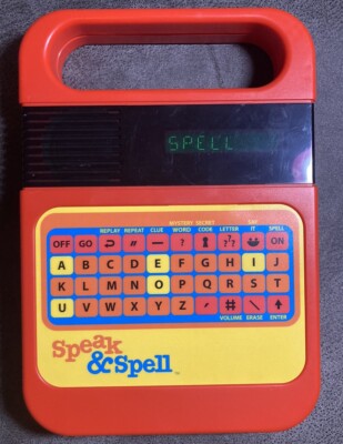 KAHOOTZ The Speak And Spell Classic Game Learning Model #09624 - Tested /Works