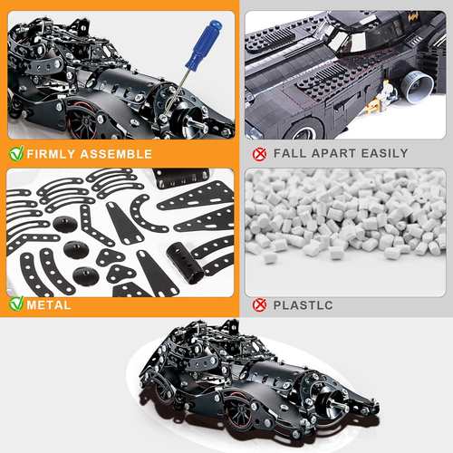 LILCRUIBAO Erector Sets for Boys Age 8 9 10 11 12-16 and Older, 332 Pcs Batman - Picture 6 of 12