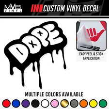 Dope Vinyl Decal Funny Car Truck Sticker | JDM Stance Splat Racing 485