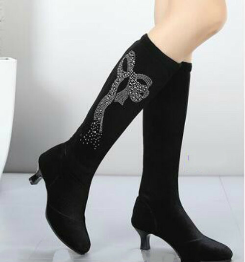 knee length boots for skinny legs
