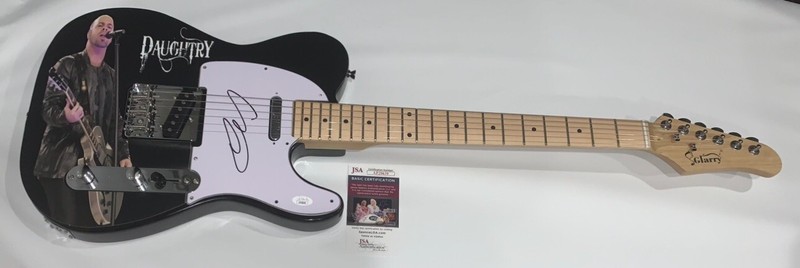CHRIS DAUGHTRY SIGNED CUSTOM ELECTRIC GUITAR AUTOGRAPHED JSA COA