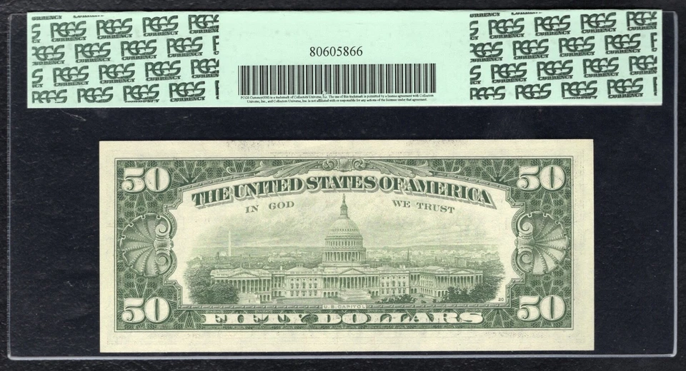 FR. 2120-K 1981 $50 FRN FEDERAL RESERVE NOTE DALLAS, TX PCGS GEM UNC-65PPQ - Image 2 of 2