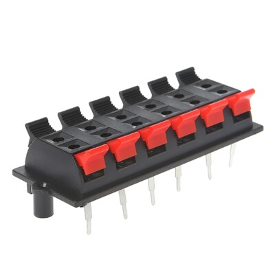 Black Speaker Terminal Strip Block Resistance Remain Unchanged Terminal