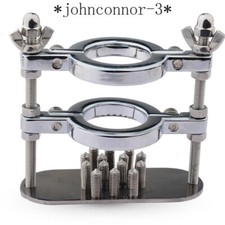 Spiked CBT Ball Stretcher Testicle Pulling Down Scrotum Clamp Chastity Device