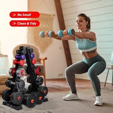 176/ 660LBS Weight Storage Dumbbell Rack Frame Stand Home Gym Training 3/ 6 Tier