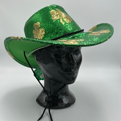 St. Patrick’s Day Metallic Gold Cowboy Hat 81MhZbdiKEL._SL1500.jpg?v=  main image 4