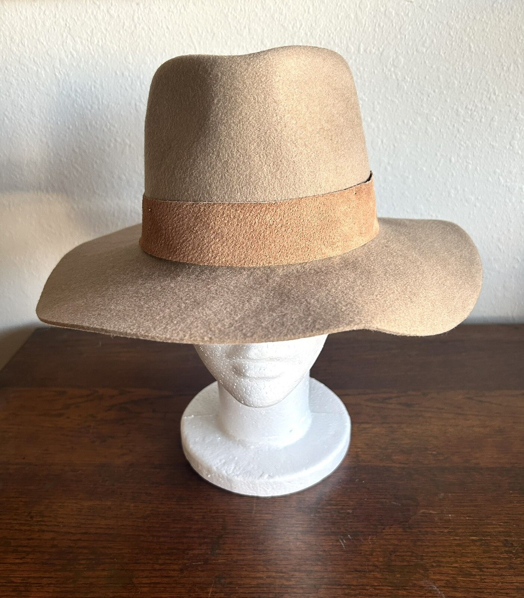 Wyeth Wide Brim wool Felt Fedora Hat in Brown with Suede Band RIVER FEDORA WITH SUEDE TRIM NF JA-539 - Parts Unknown main image 3