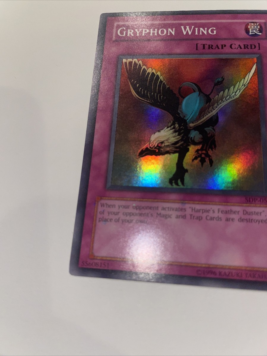 Yu-Gi-Oh! TCG Gryphon Wing SDP-050 Unlimited Light Play/NM Error