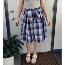 Vintage 60s/70s Plaid Pleated Skirt
