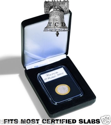 Lighthouse NOBILE SINGLE SLAB Coin Holder Display Box Leather Case For PCGS NGC