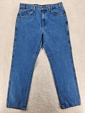 Rivet Supply Co Men's Workwear Slim Straight Jeans Pockets Denim 34 X 34 NWT