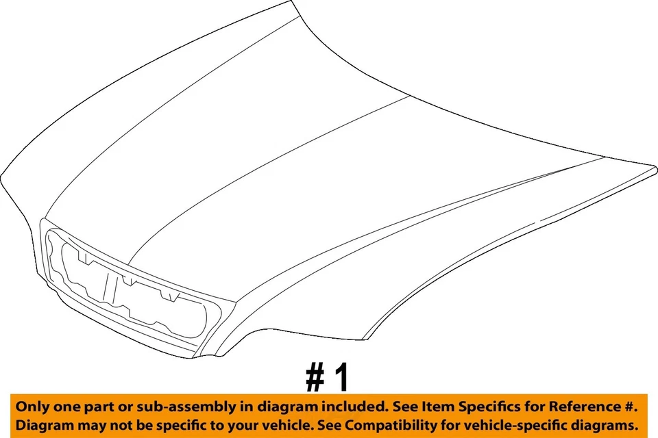 Used Hood fits: 2004 Acura Rl  Grade B - Изображение 4 из 4