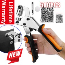 Grommet Tool Kit 10mm Metal Eyelet Pliers Hole Punch Tool for Leather Tarpaulins