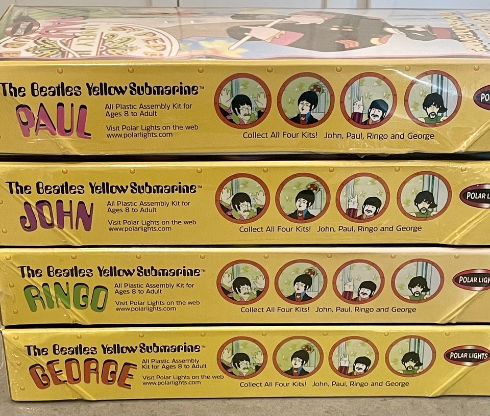 Beatles Yellow Submarine 1999 Polar Lights Model Kits MIB All 4