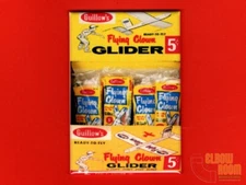 Guillow's Flying Clown glider display box art 2x3" fridge/locker magnet vintage