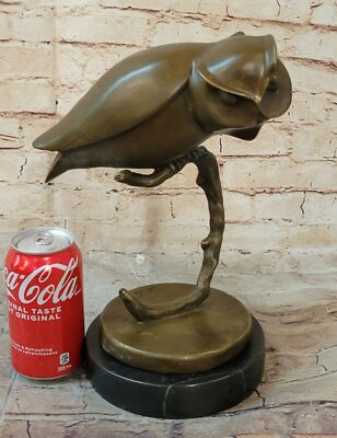 Handcrafted SIGNED LARGE ABSTRACT PURE HOTCAST BRONZE STATUE SCULPTURE FIGURINE