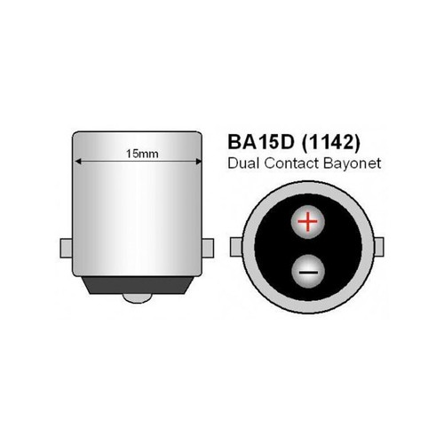 2x BA15D 1142 BULB HOLDER SOCKET CONNECTOR CAMPER CAR MARINE DUAL CONTACT BASE - Picture 8 of 13