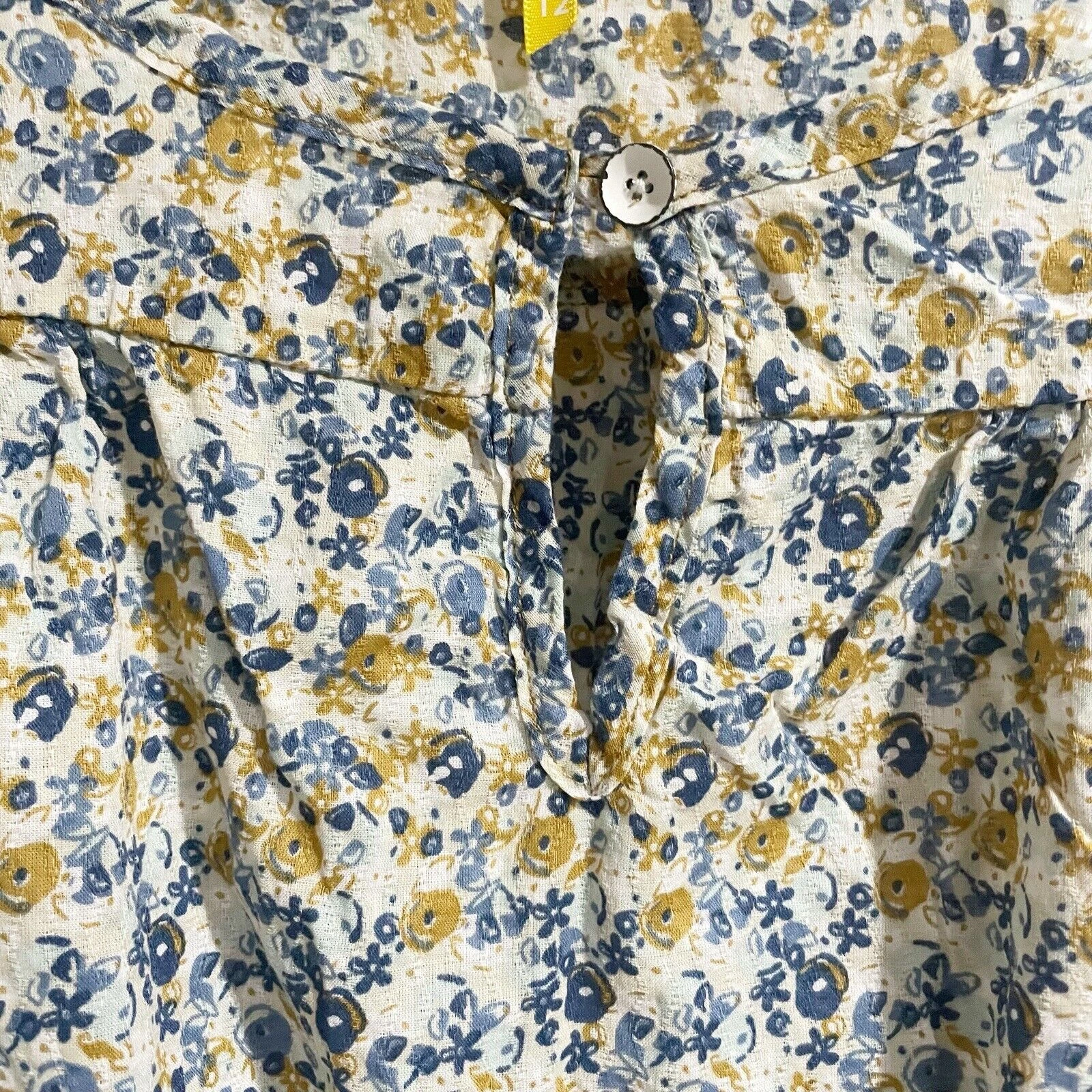 lole amanda floral short-sleeve pockets waist tie shirt