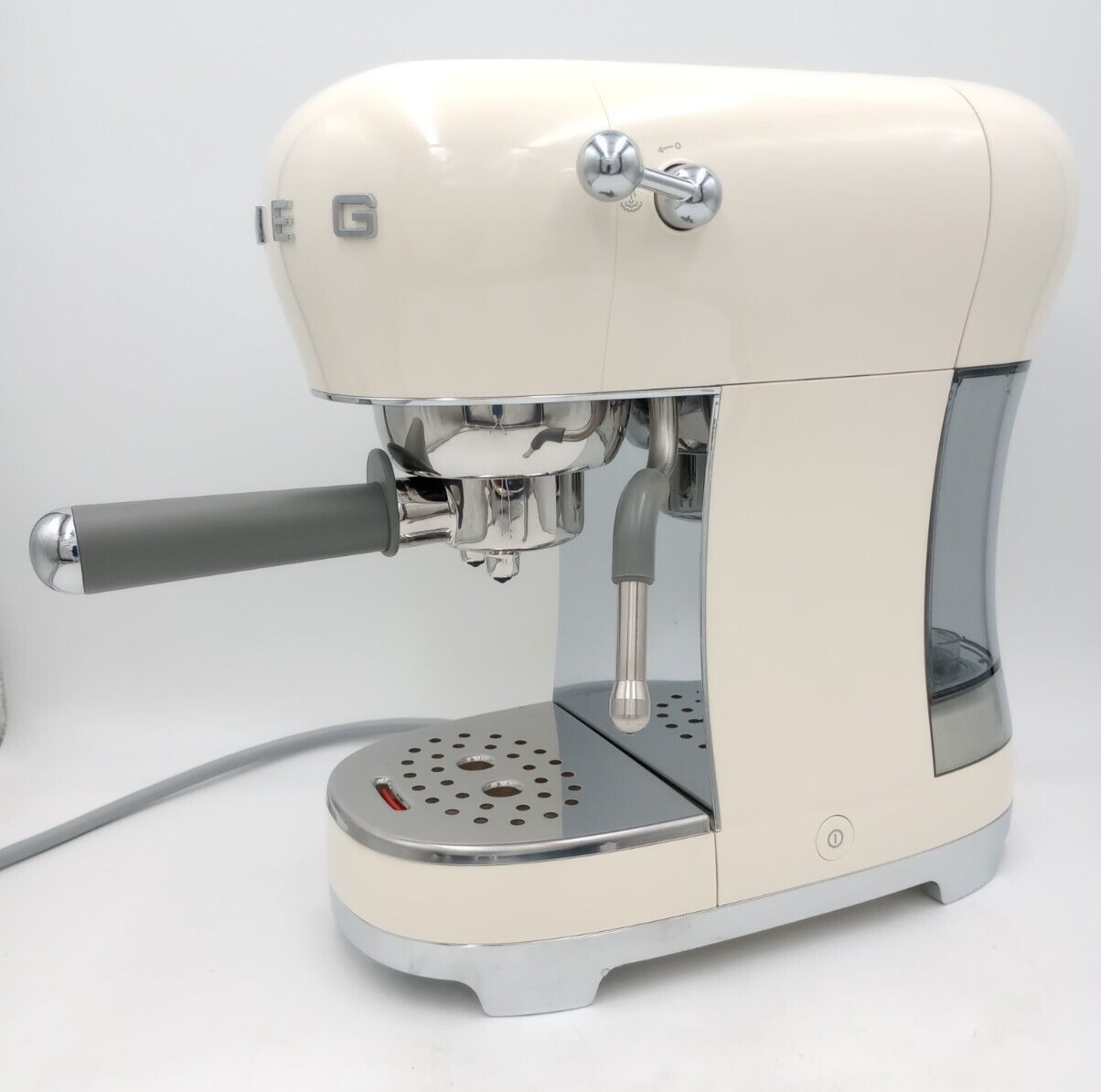 USED SMEG Cream Color Espresso Manual Coffee Machine ECF02CRUS eBay