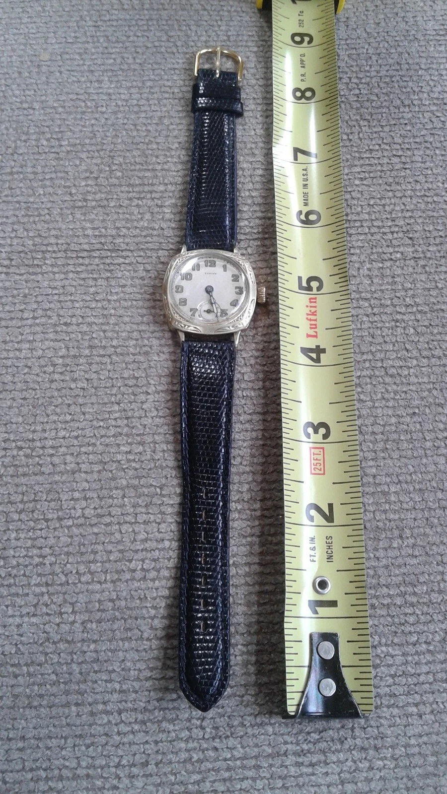 Zenith — ANTIQUE ZENITH MEN WRISTWATCH GOLD PLATED