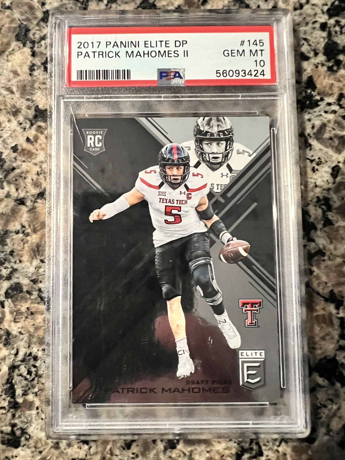 Patrick Mahomes Panini Elite Draft Picks #145 Base
