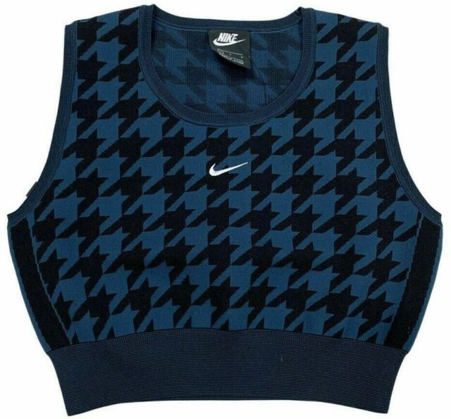 nike crop top blue