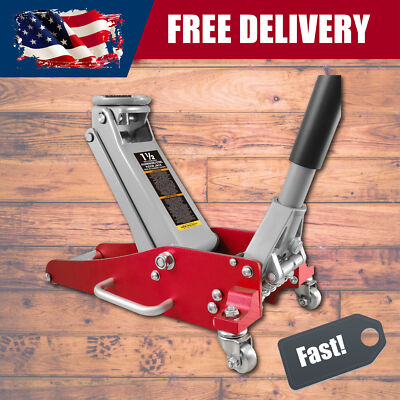 #ad #ad BIG RED Torin Hydraulic Low Profile Aluminum Steel Racing Floor Jack 1.5 Ton Red $116.46