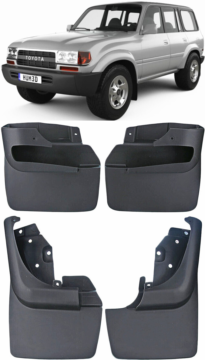 Genuine Splash Guards Mud Flaps FOR 1990-1997 Toyota Land Cruiser