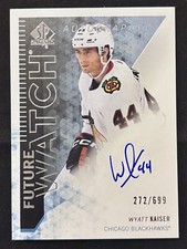 2023-24 UD SP Authentic '13-14 Retro Future Watch Auto Wyatt Kaiser 272 /699