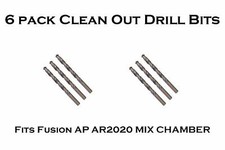 Professor Foam 6 pack Clean Out Drill Bits FITS Fusion AP AR2020 MIX CHAMBER