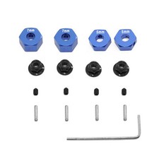 Metal Hex Wheel Drive Adapters for 1/10 ECX 2WD Ruckus Axe Brutus Crawler Cars