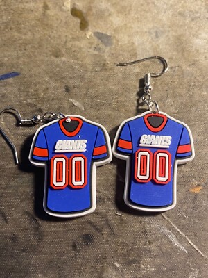 New York Giants handmade pair shoe charm dangle earrings