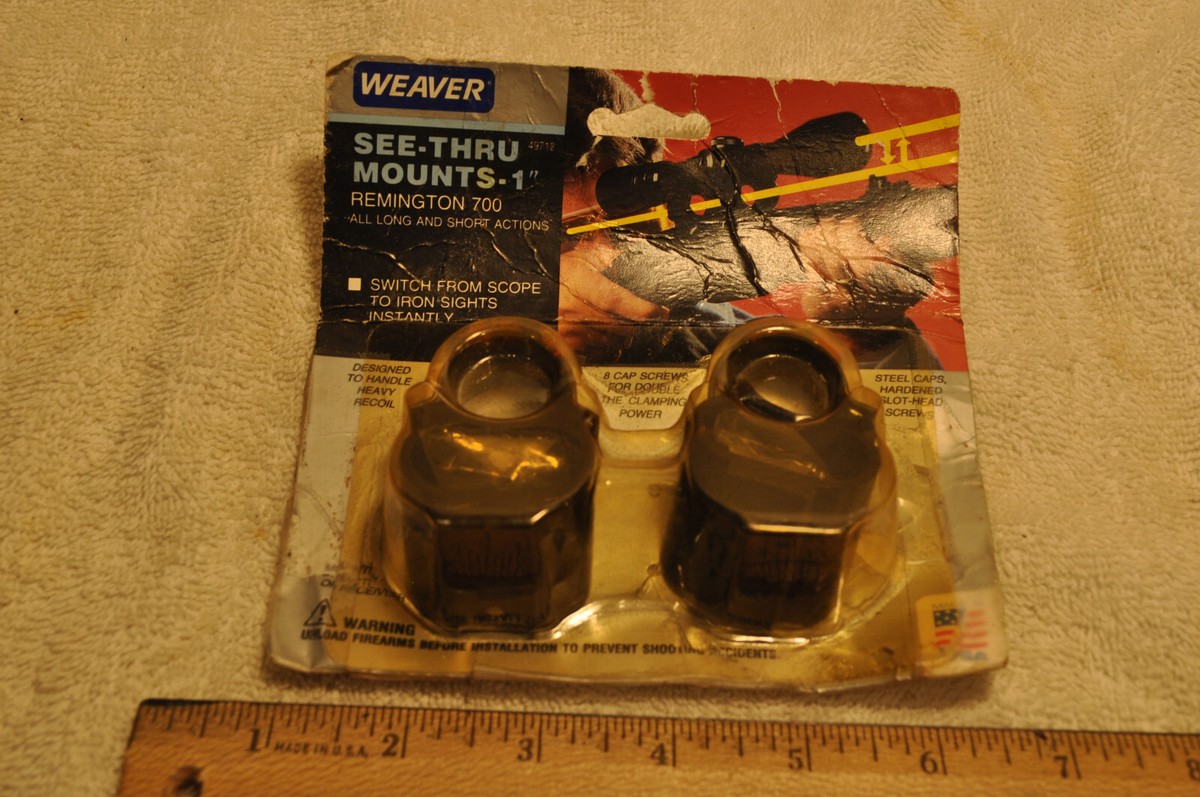 WEAVER■1インチ”SEE-THRU マウントリング■ウィーバー 49712 Amazon.com: Weaver See-Thru 1-Inch Detachable Rings (Matte