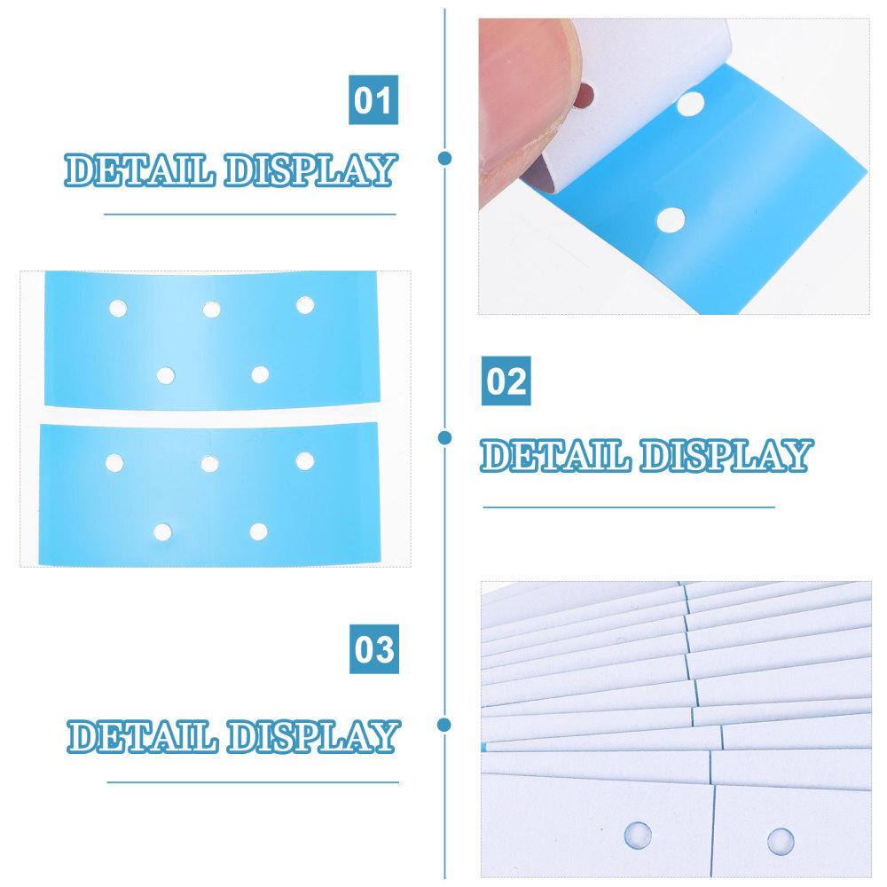 72 Pcs Plastic Wig Hole Film Front Lace Wigs Invisible Tape Extensions