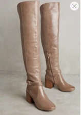 Anthropologie Matiko Lakota Over The Knee Boot Sz 5 Tan Women’s Leather $298