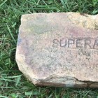 Antique Brick Labeled “SUPERAC-K GENERAL REFRACTORIES CO. DANVILLE IL Step Stone — photo 2