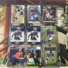 FOOTBALL MIX CARDS LOT 9 CARDS ALL RC lot-all RC  PLEASE SEE PIC ￼NOME￼